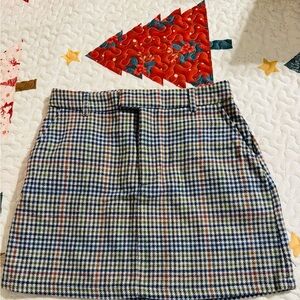 Workshop Republic Clothing Multicolor Checkered Mini Skirt